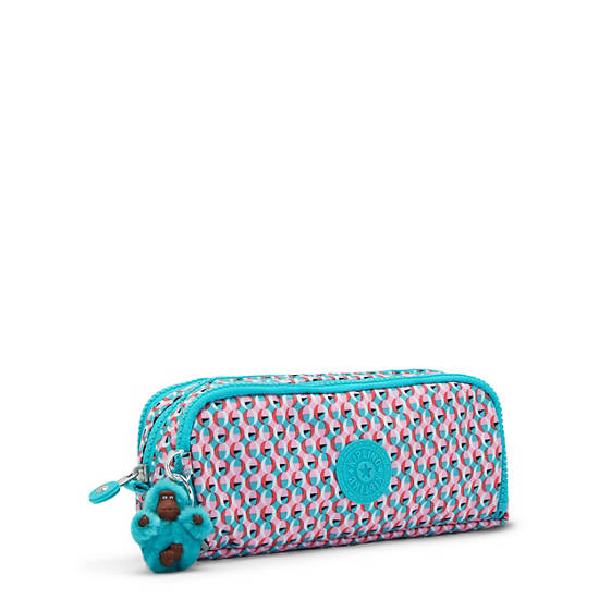 Kipling Gitroy Klassiska Printed Pencil Case Väska Rosa | SE 1315OK